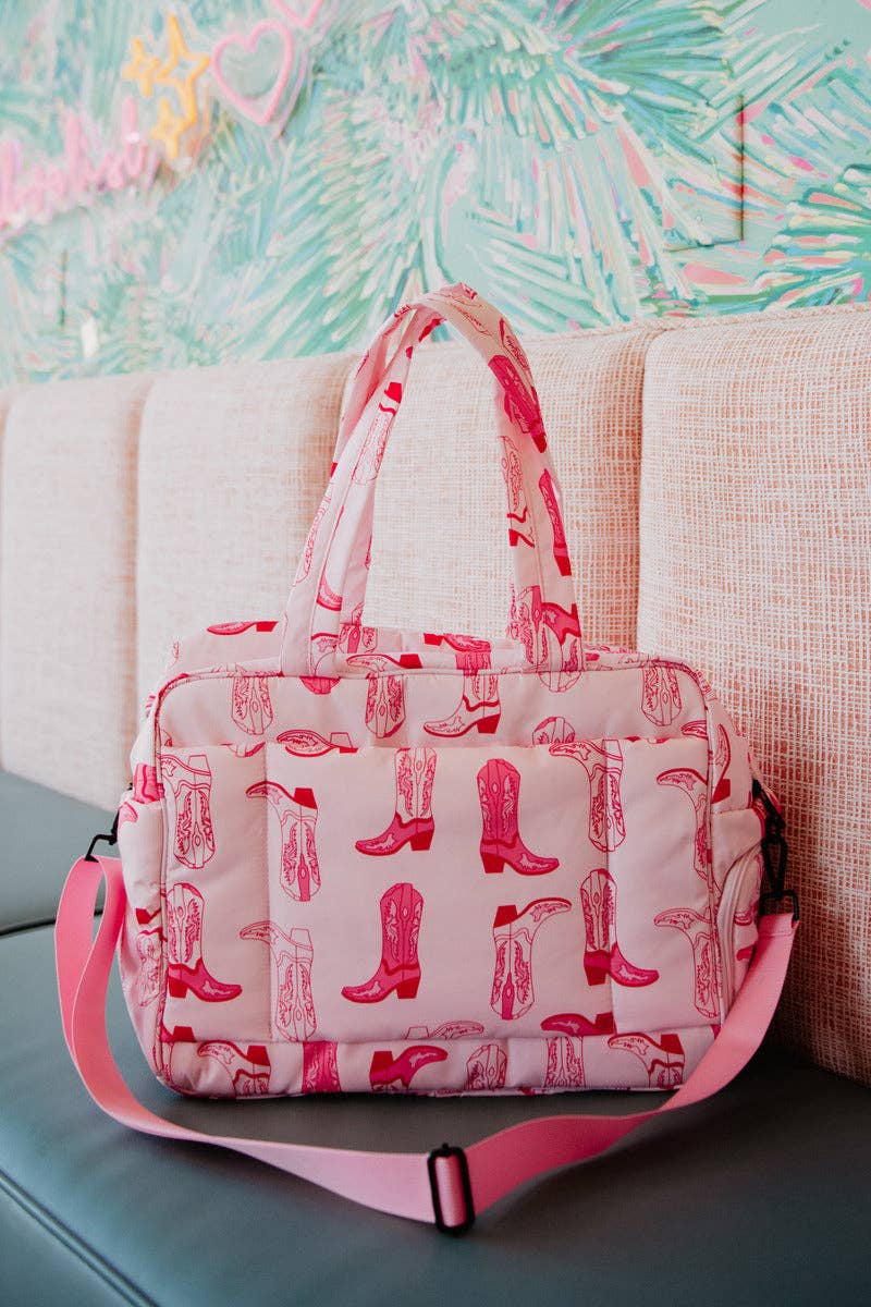 Pink Boots Weekender Bag