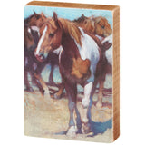 paint horse block sign