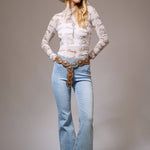howdy cowgirl mesh top