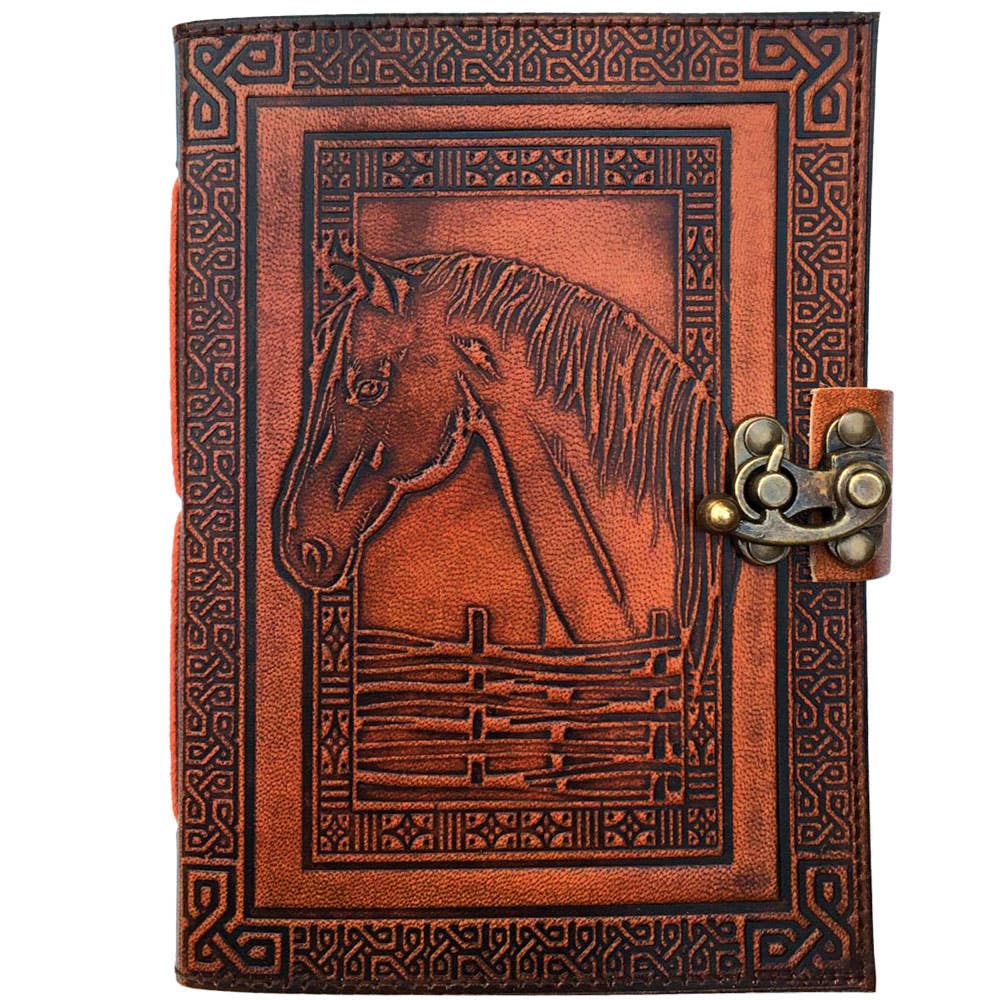 Leather Vintage Horse Journal