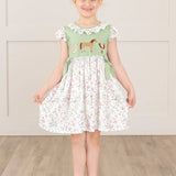 Ranch Friends Floral Ruffle Dress