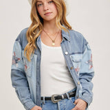 Liberty Star Patchwork Denim Jacket