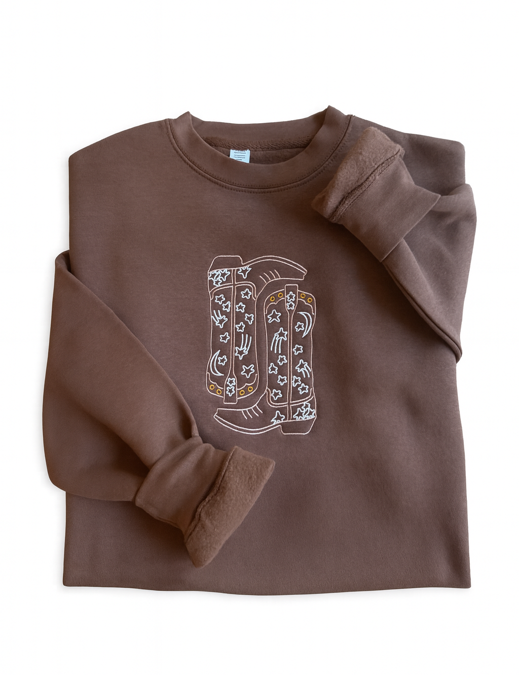Cowgirl Boots Embroidered Sweatshirt