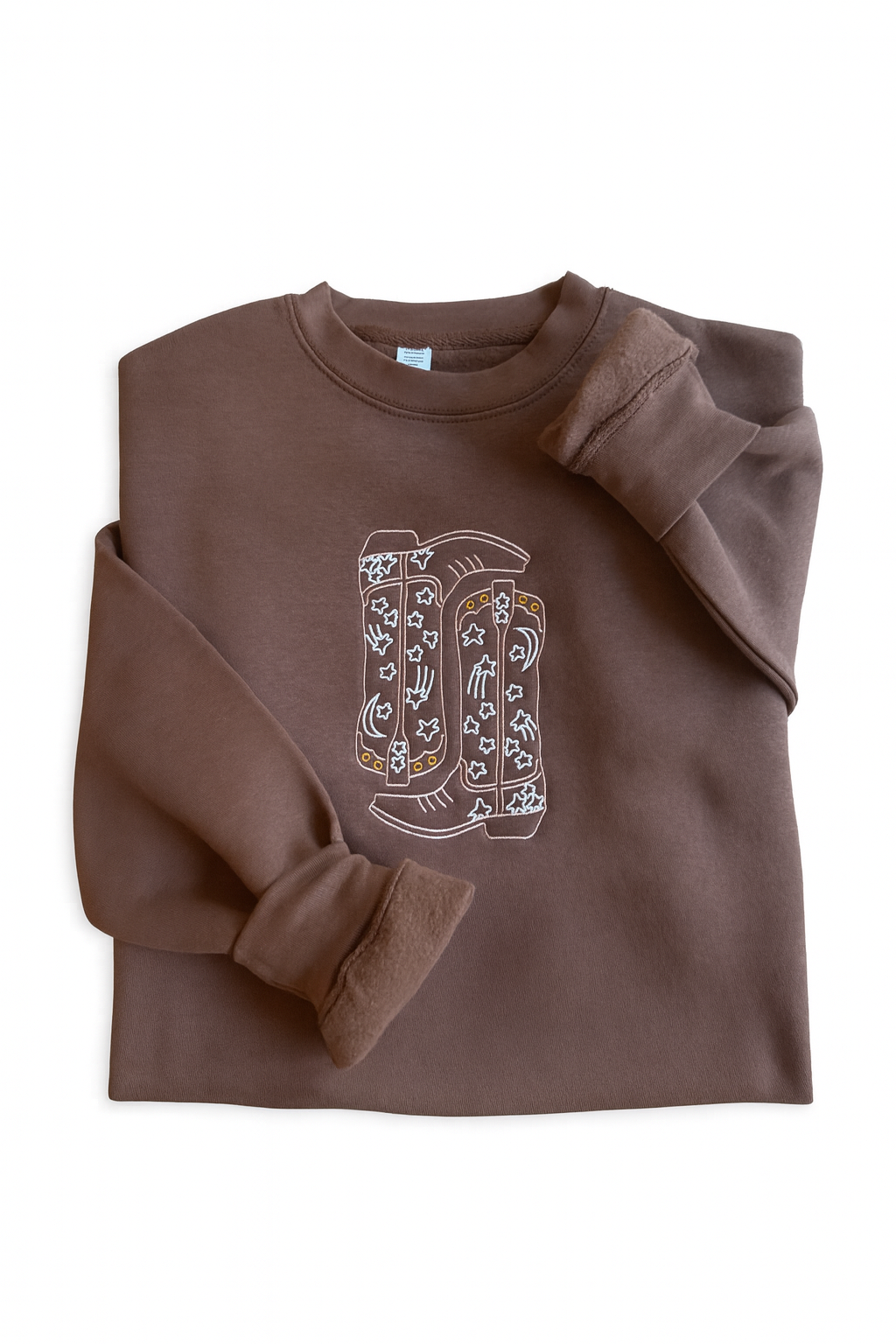Cowgirl Boots Embroidered Sweatshirt