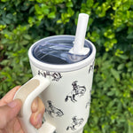 Buckin' Bronco Western Tumbler (40 oz)