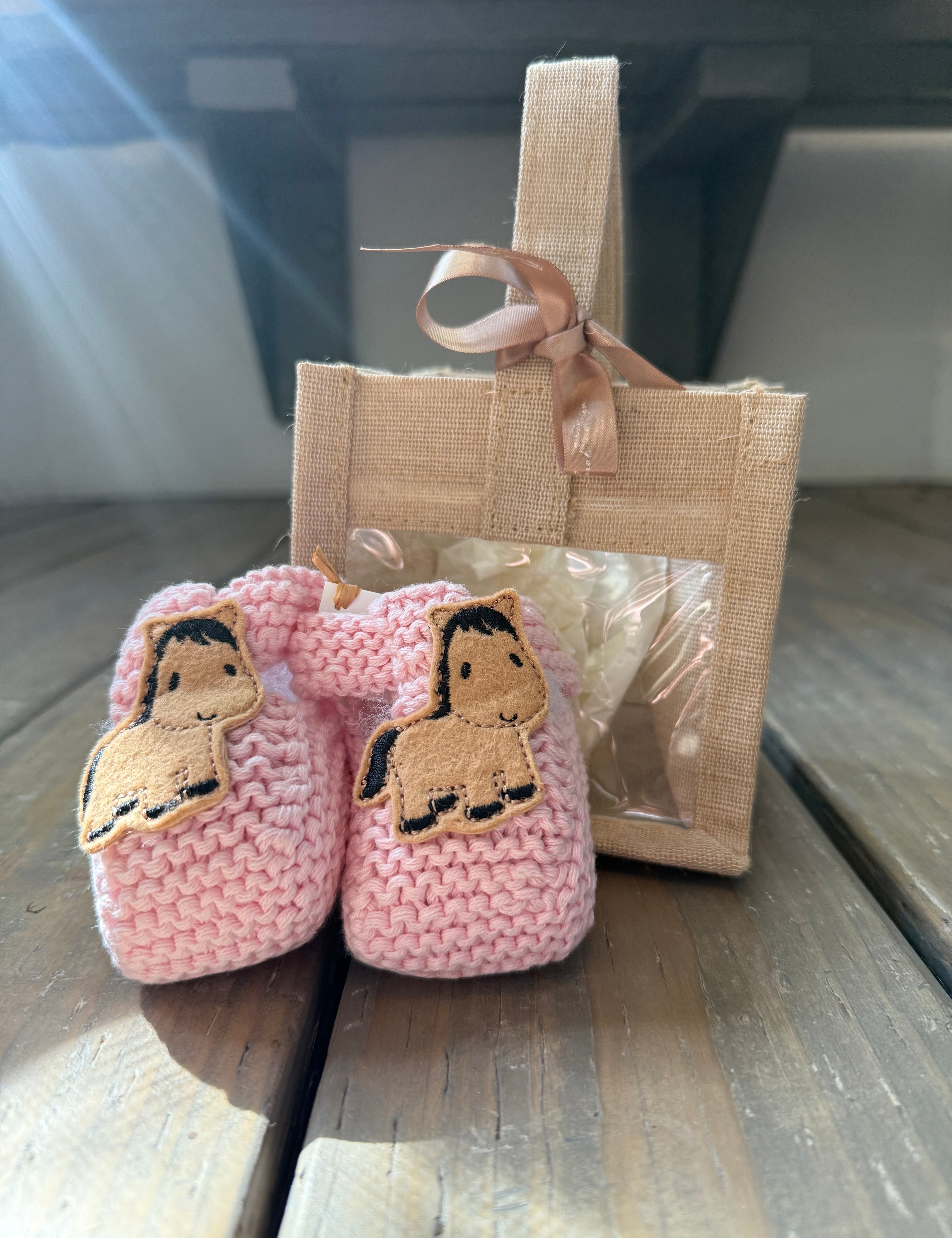 Pony Booties Light Pink