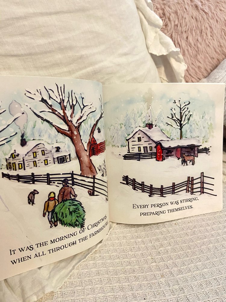 a farm christmas morning