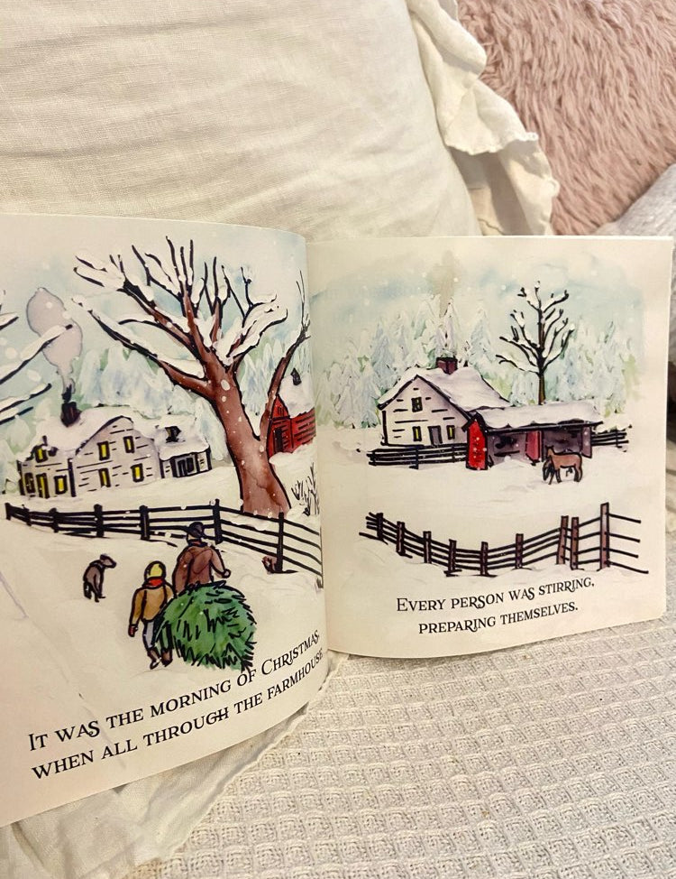 a farm christmas morning