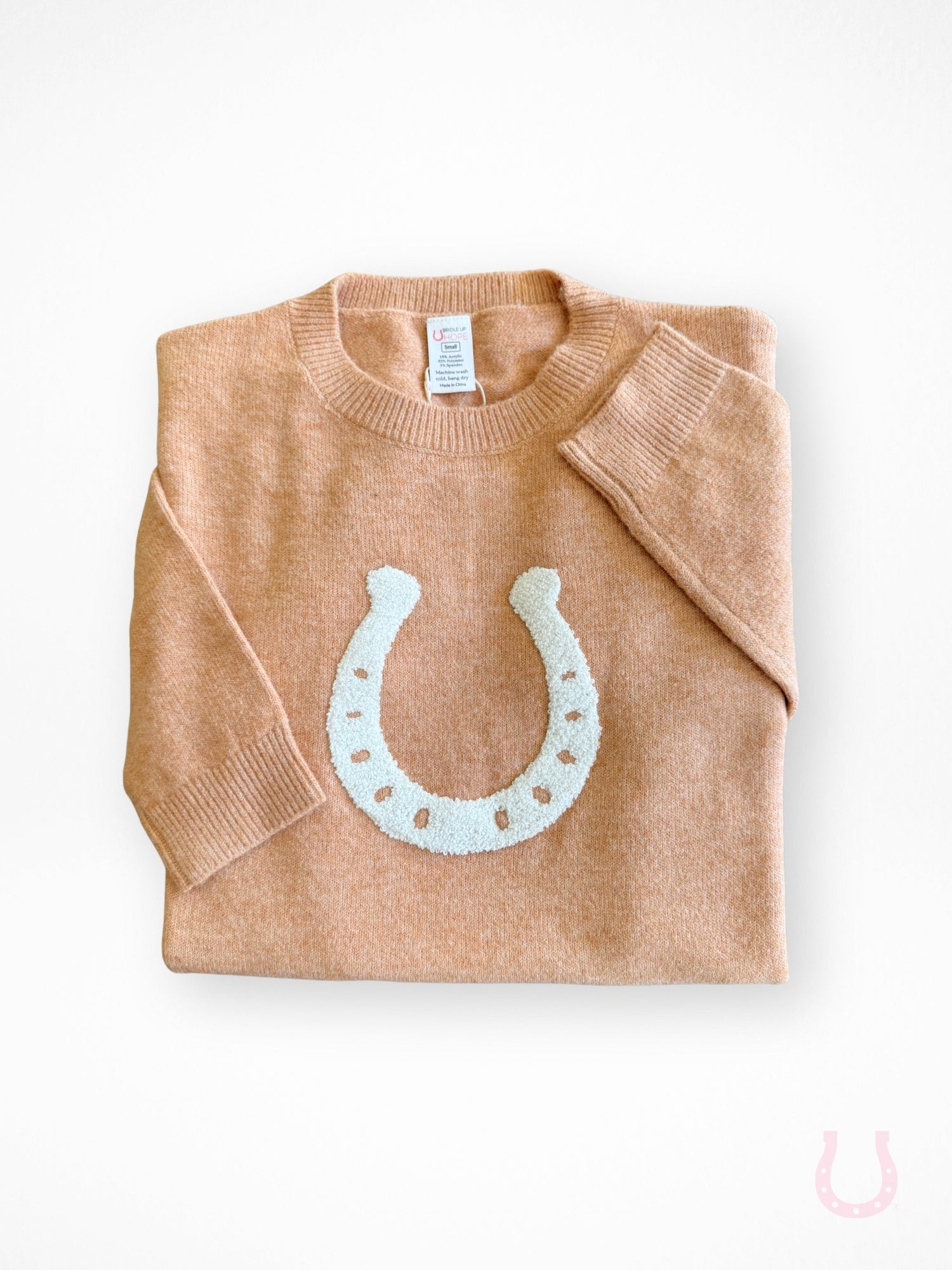Lucky Horseshoe Cropped Sweater