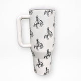 Buckin' Bronco Western Tumbler (40 oz)