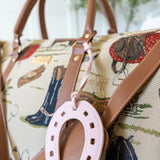 Lucky Pink Horseshoe Bag Charm