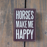 horses make me happy gift set