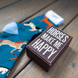 horses make me happy gift set