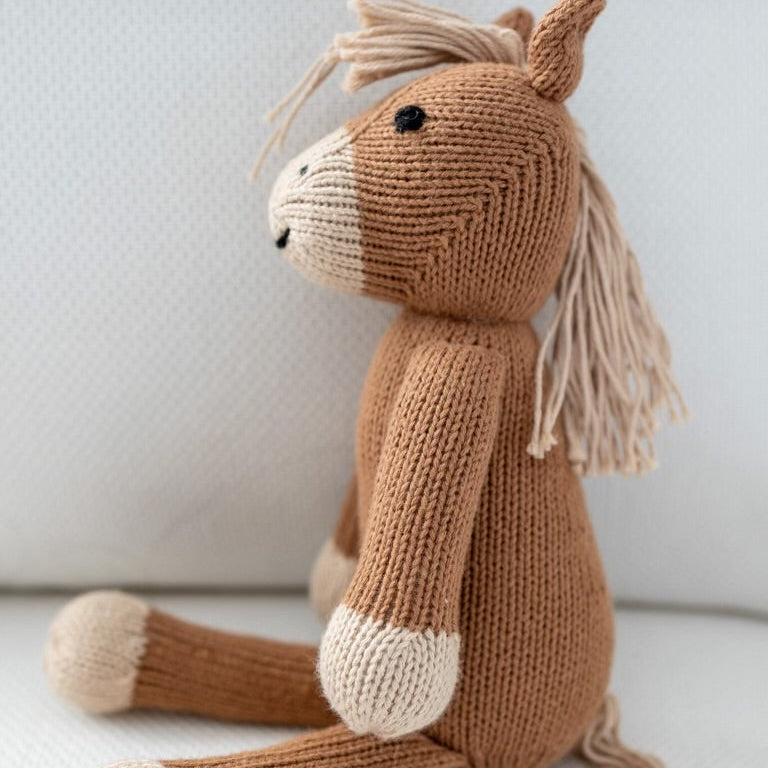 Joey, the Hand-Knit Horse