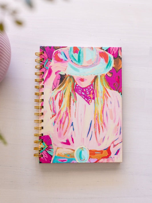 cowgirl pink notebook