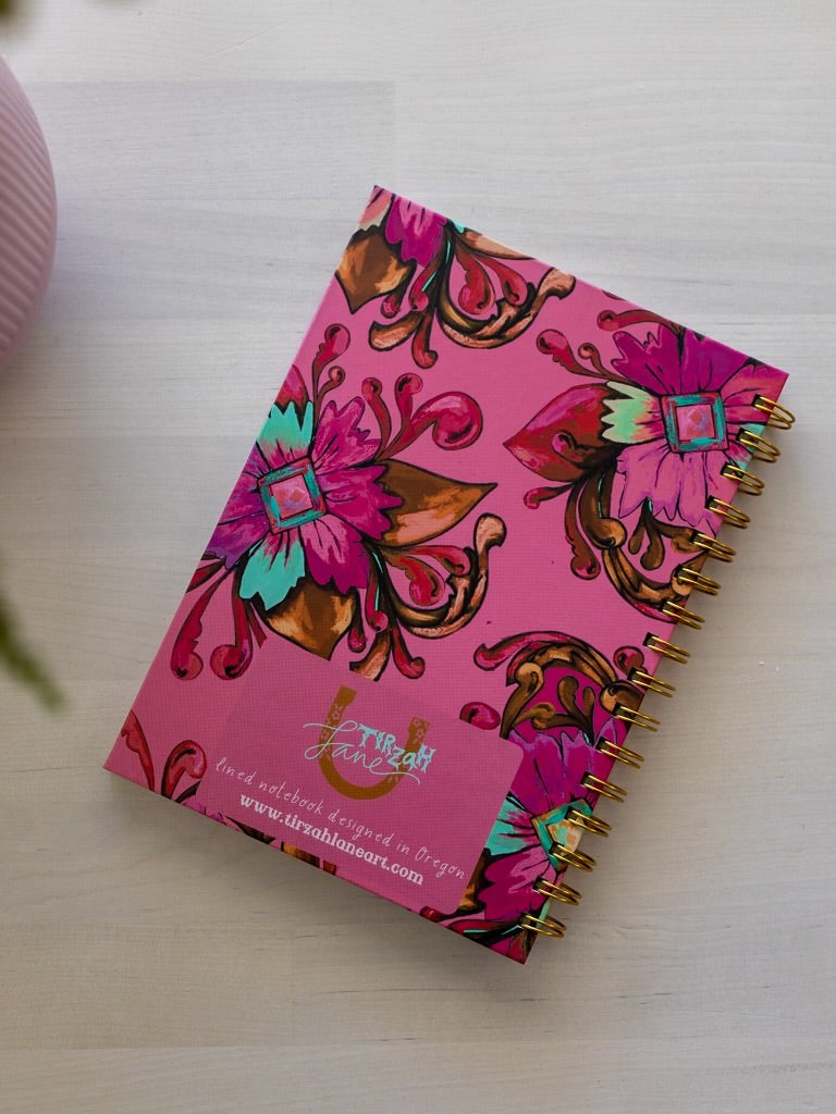 cowgirl pink notebook