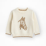 Tiny Trotter Knit Horse Sweater