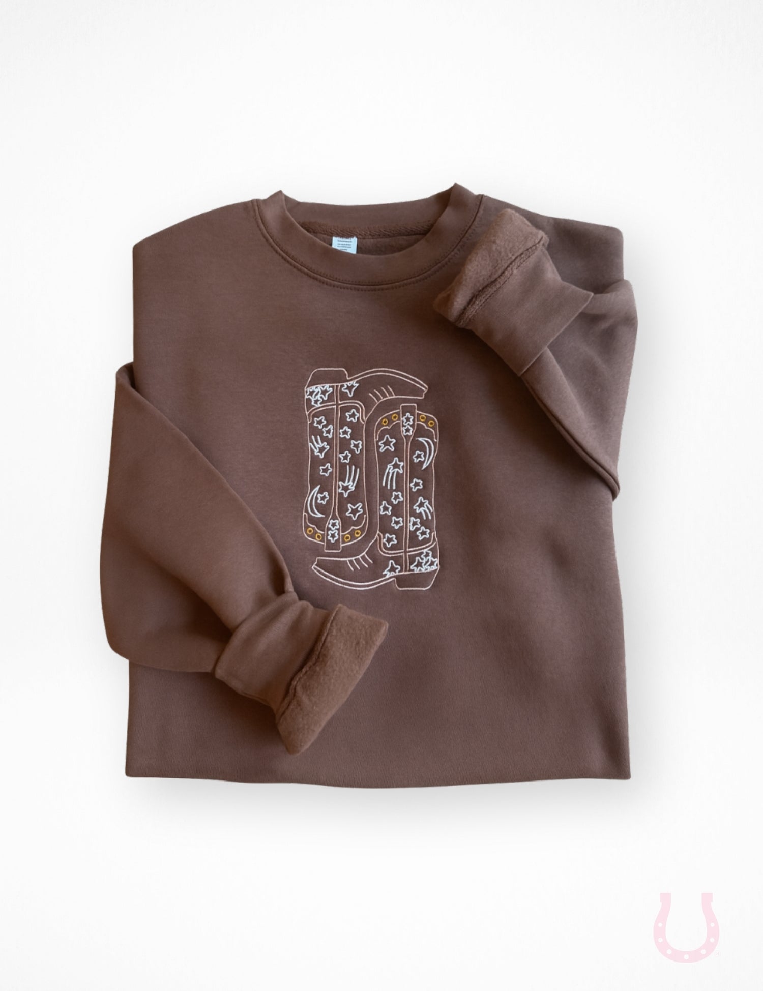 Cowgirl Boots Embroidered Sweatshirt
