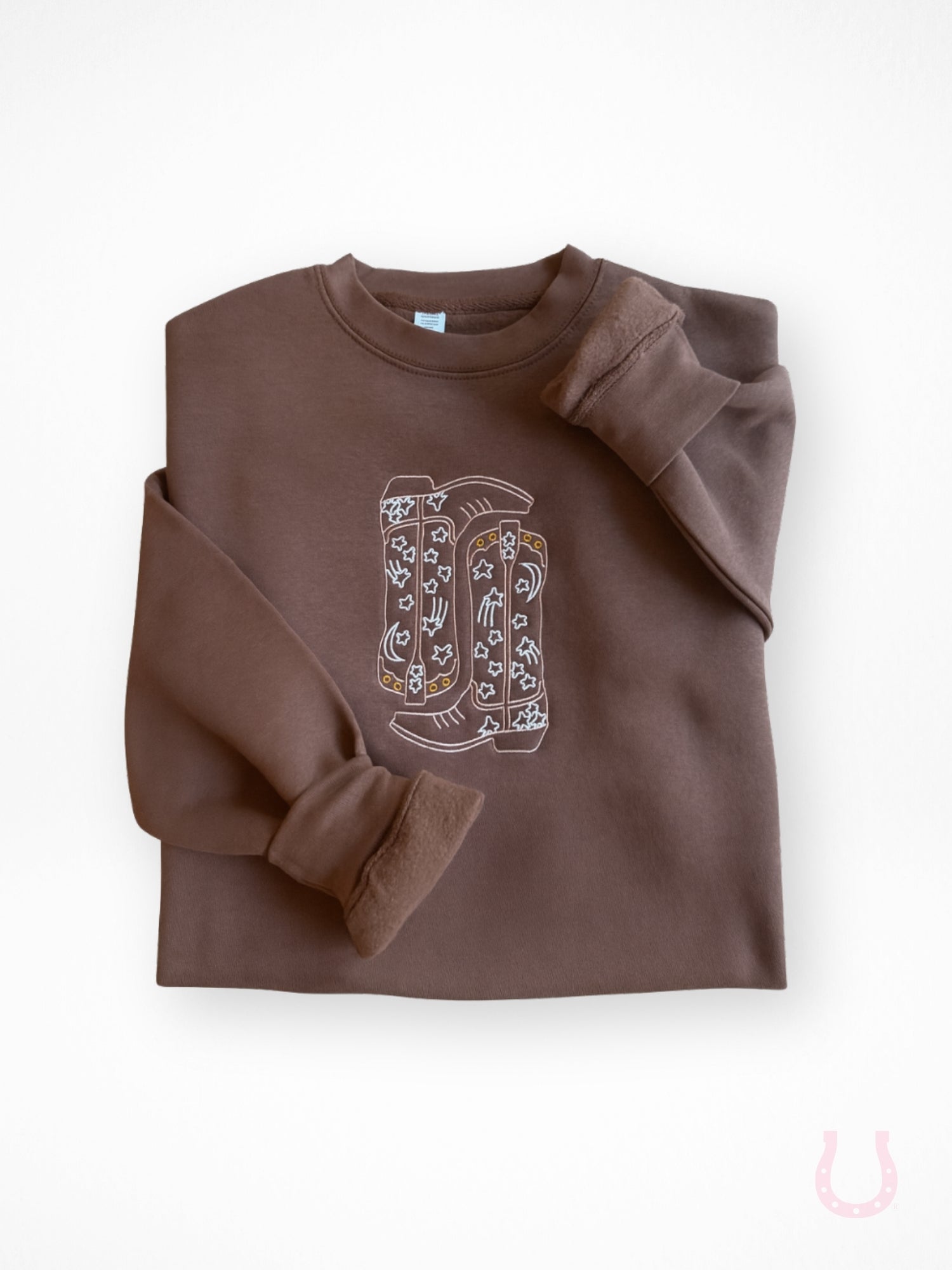 Cowgirl Boots Embroidered Sweatshirt