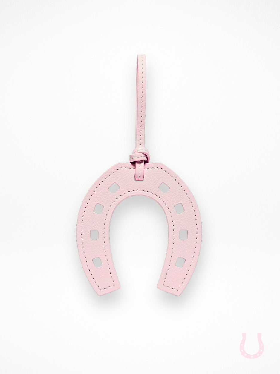 Lucky Pink Horseshoe Bag Charm