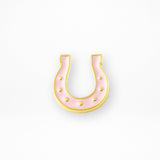 Lucky Pink Horseshoe Pin