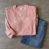Howdy Vintage Rose Pigment-Dyed Sweatshirt