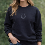 Fortuna Horseshoe Sweatshirt (Black)