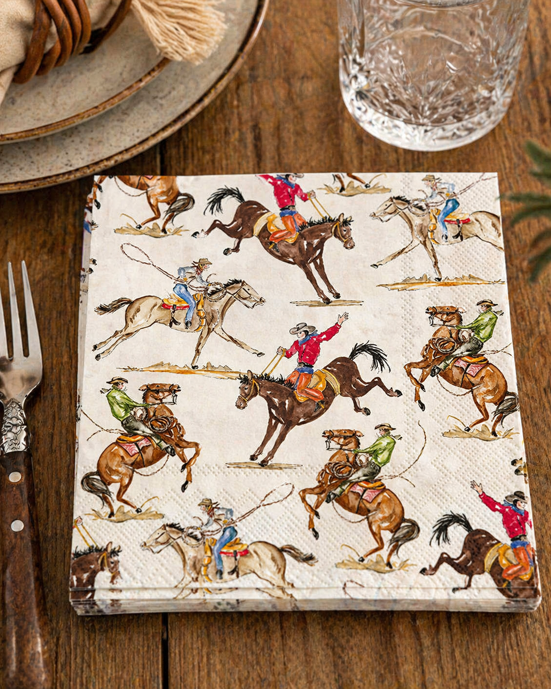Trail Blazer Western Cocktail Napkins (20ct.)