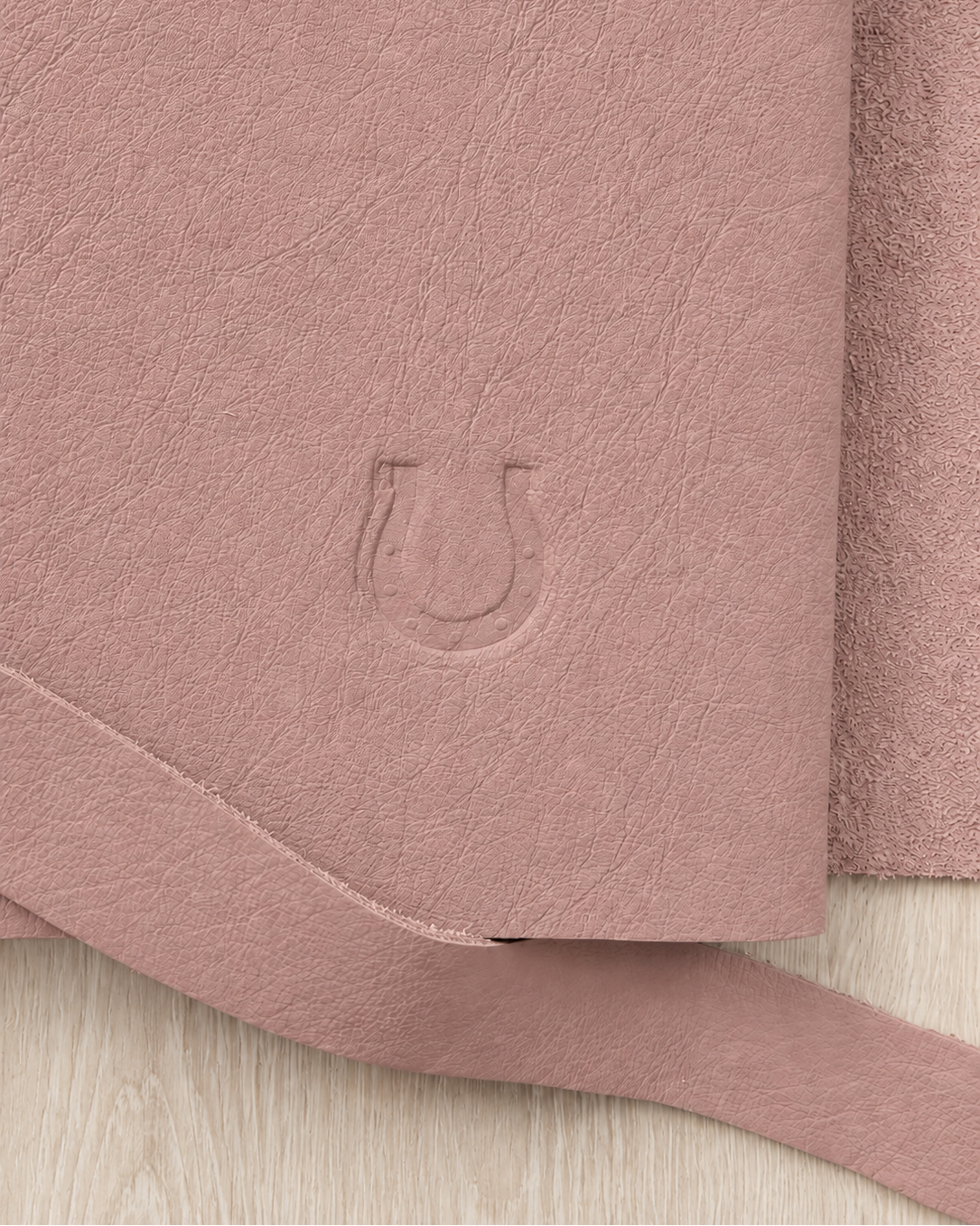 Lucky Horseshoe Leather Notebook (Pink)