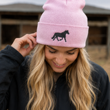Pretty in Pink Horse Beanie