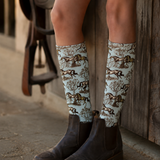 Horse French Toile Socks