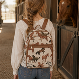 Running Horses Tapestry Backpack