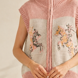 Horse Whinny Sleeveless Knit Vest