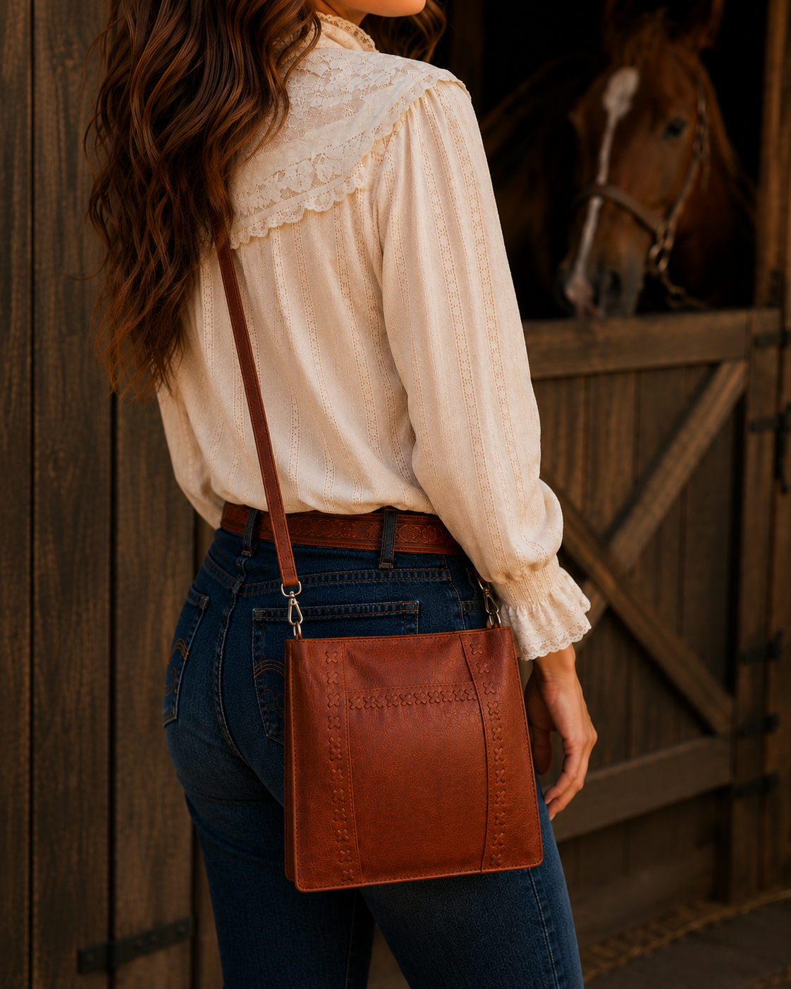 Country Saddle Crossbody Bag