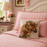 Wild Rose Horse Hook Pillow