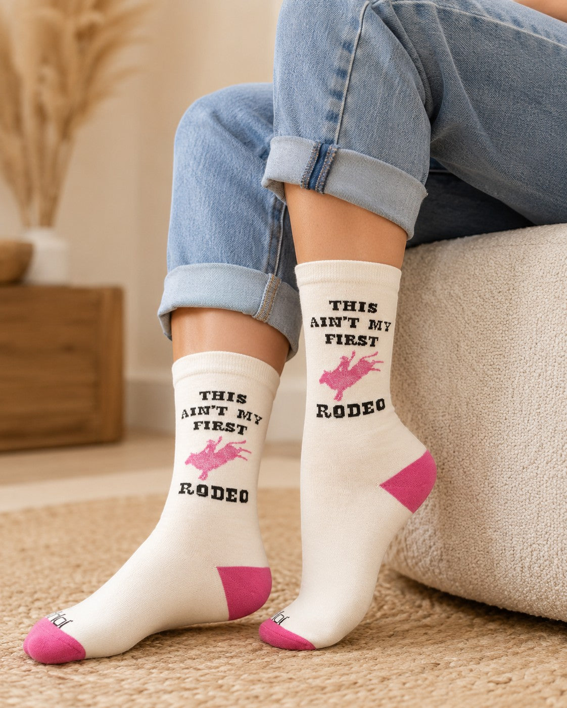 Ain't My First Rodeo Crew Socks