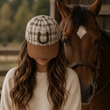 Bridlewood Plaid Horseshoe Hat