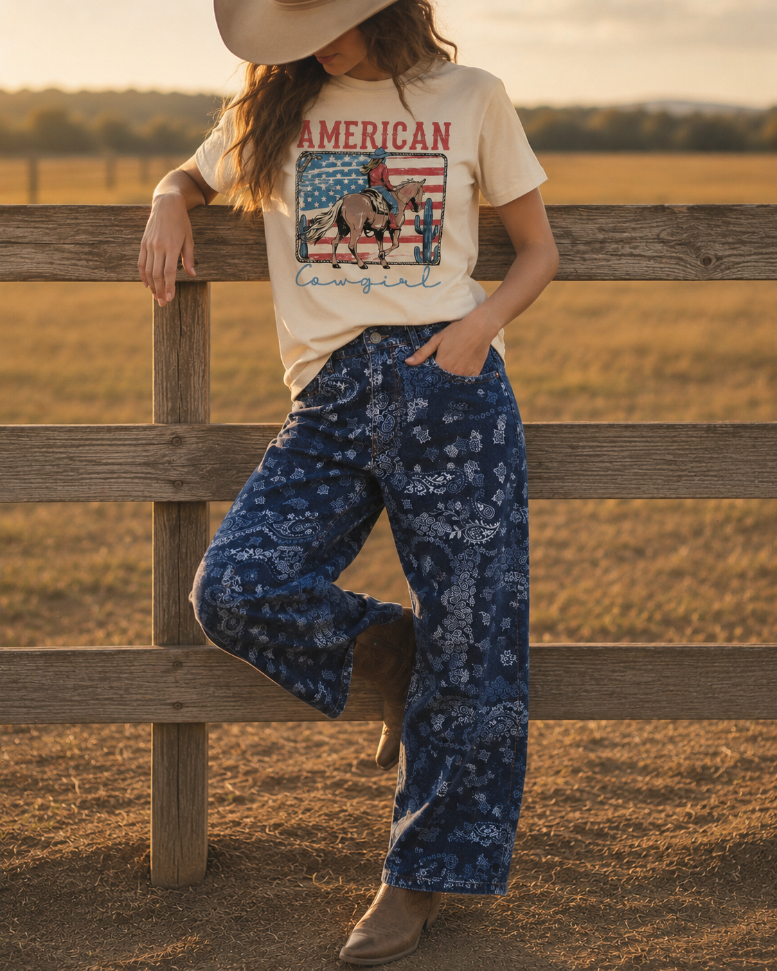 Vintage American Cowgirl T-Shirt