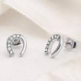 Sparkle & Hope Horseshoe Earrings