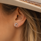Sparkle & Hope Horseshoe Earrings