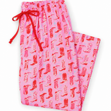 Cowgirl Boots & Bubbles Silky Pajama Bottoms