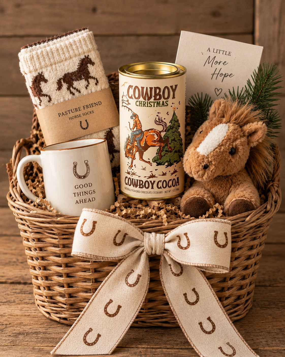 Chocolate caliente navideño estilo vaquero (7 oz)