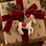 Christmas at the Stable Horse Ornament