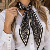 Midnight Belle Paisley Scarf