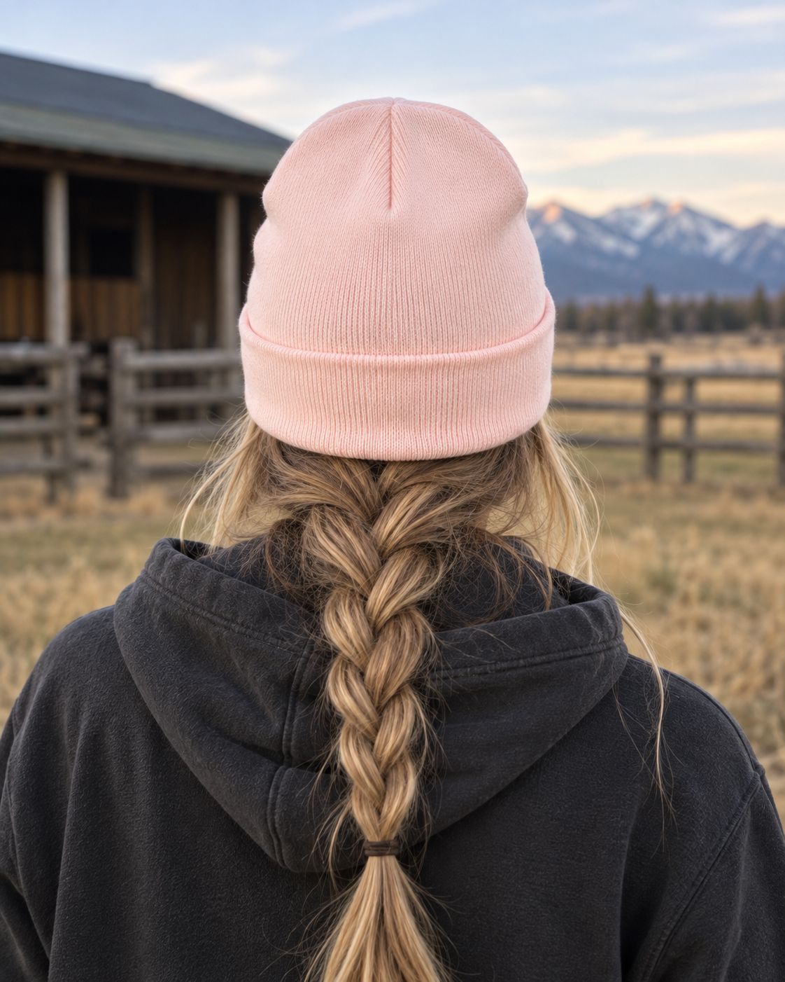 Pretty in Pink Horse Beanie