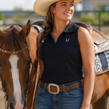 Bridle Up Hope Riding Shirt - Sleeveless (Black)