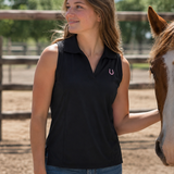 Bridle Up Hope Riding Shirt - Sleeveless (Black)