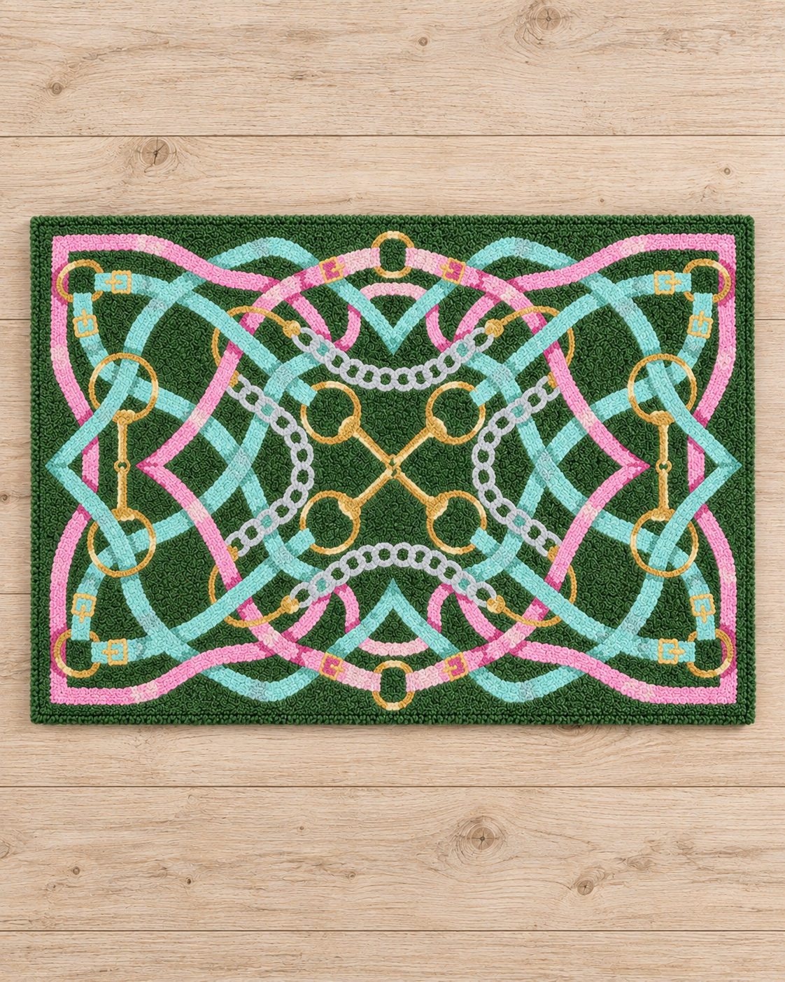 Bridle & Bit Equestrian Hook Rug