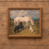 A Gentle Gathering Horse Art