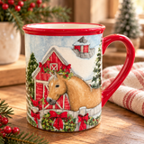 Palomino Horse Christmas Mug